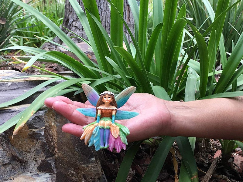 GlitZGlam Daisy The Gorgeous Miniature Fairy for Your Fairy Garden/Miniature Garden - Image 4